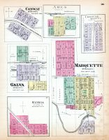 Conway, Ames, Christie, Galva, Marquette, Elyria, Kansas State Atlas 1887